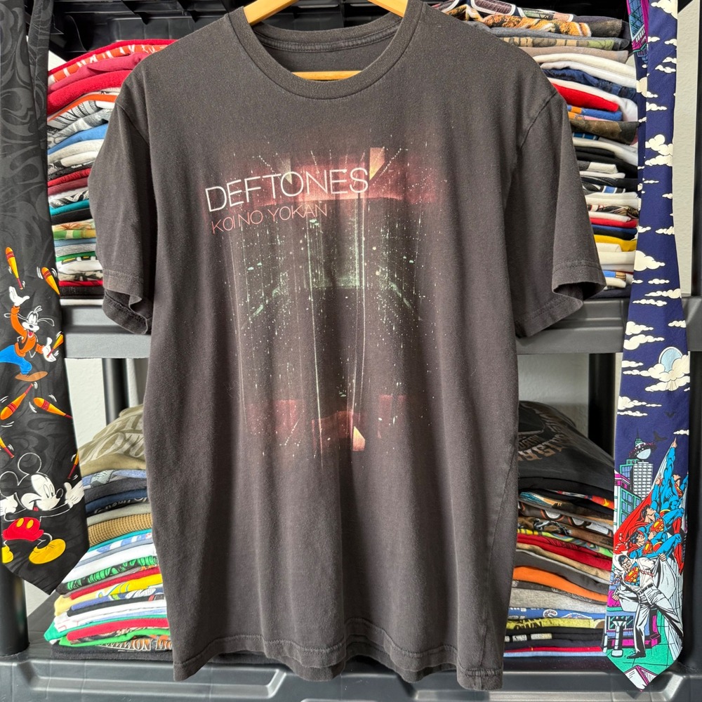 2010s Black Deftones Koi No Yokan Tour 2013 Band T-Shirt Large